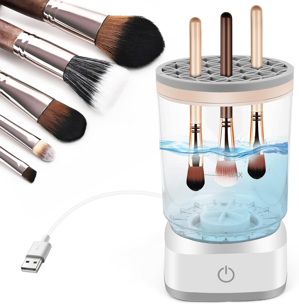 Electric Makeup Brush Cleaner: Fast Deep-Cleaning & Drying Tool