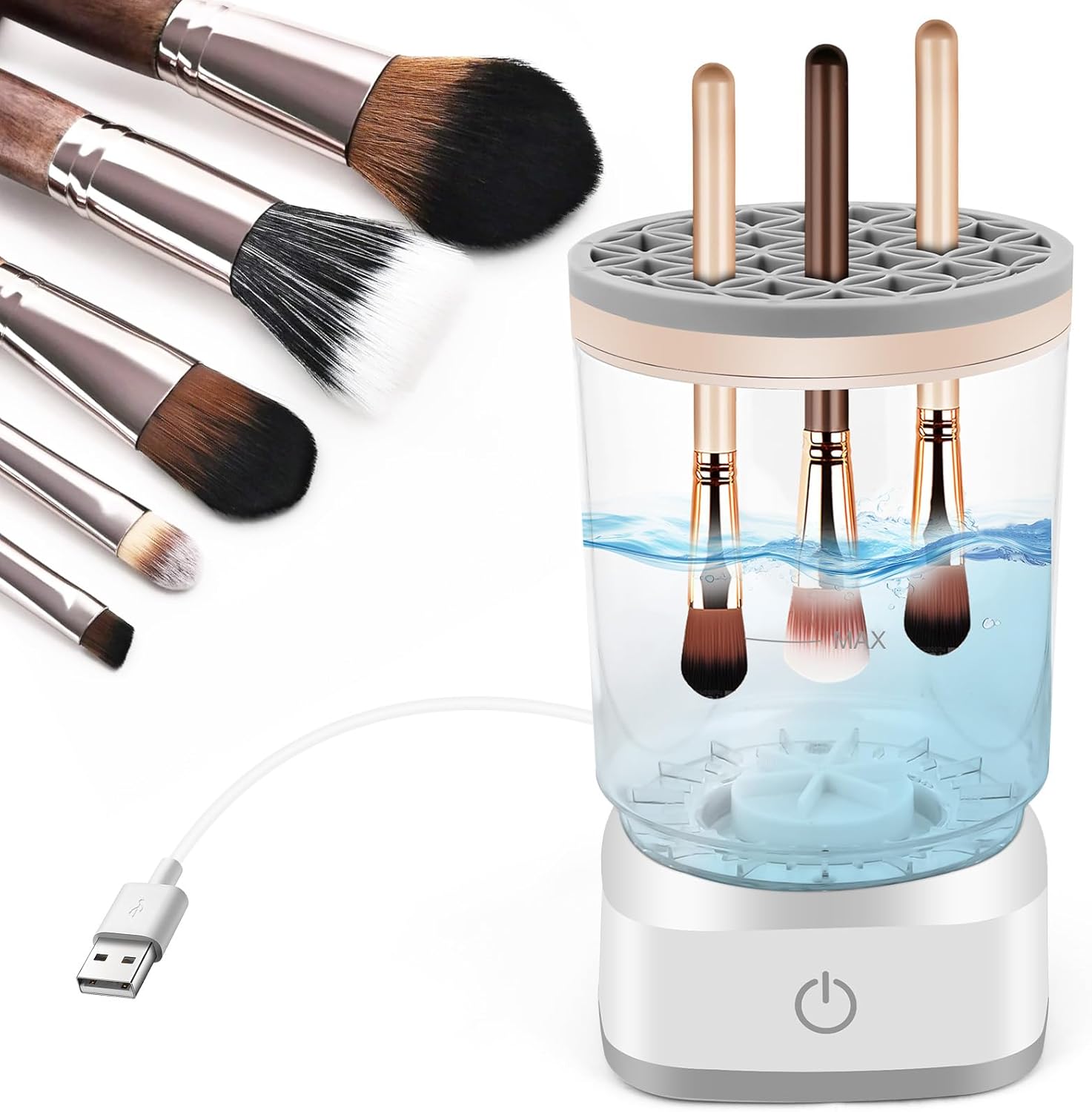Electric Makeup Brush Cleaner: Fast Deep-Cleaning & Drying Tool