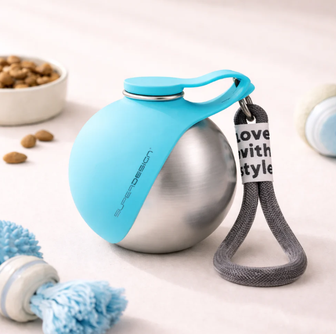 2-in-1 dog water bottle.