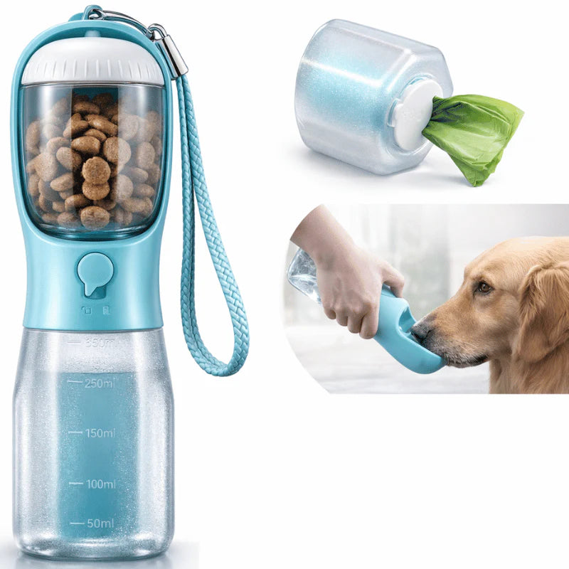3-in-1 Portable Dog Water Bottle