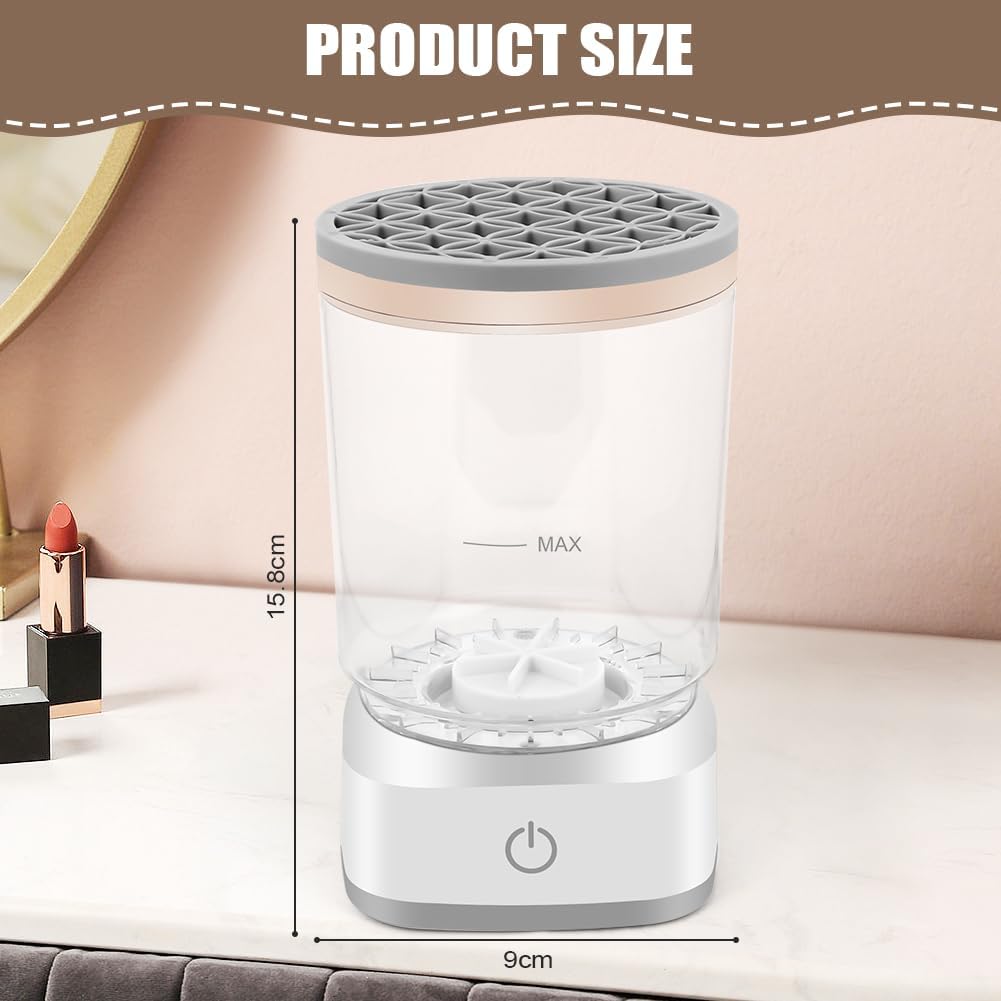 Electric Makeup Brush Cleaner: Fast Deep-Cleaning & Drying Tool