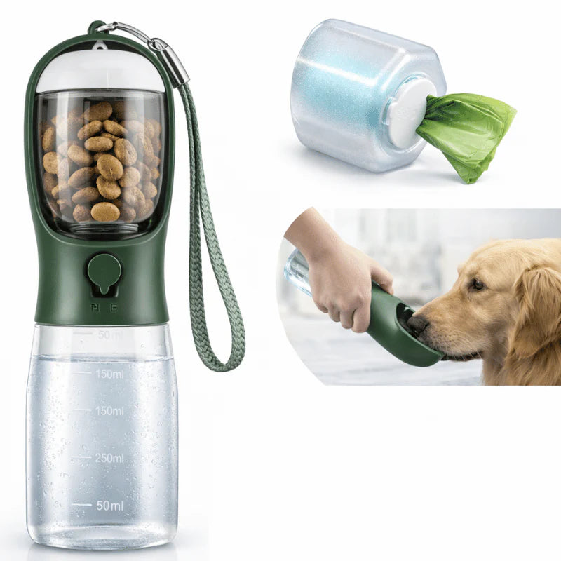 3-in-1 Portable Dog Water Bottle