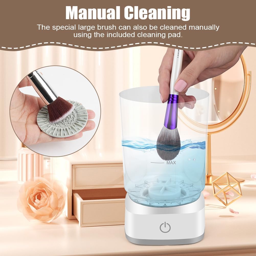 Electric Makeup Brush Cleaner: Fast Deep-Cleaning & Drying Tool