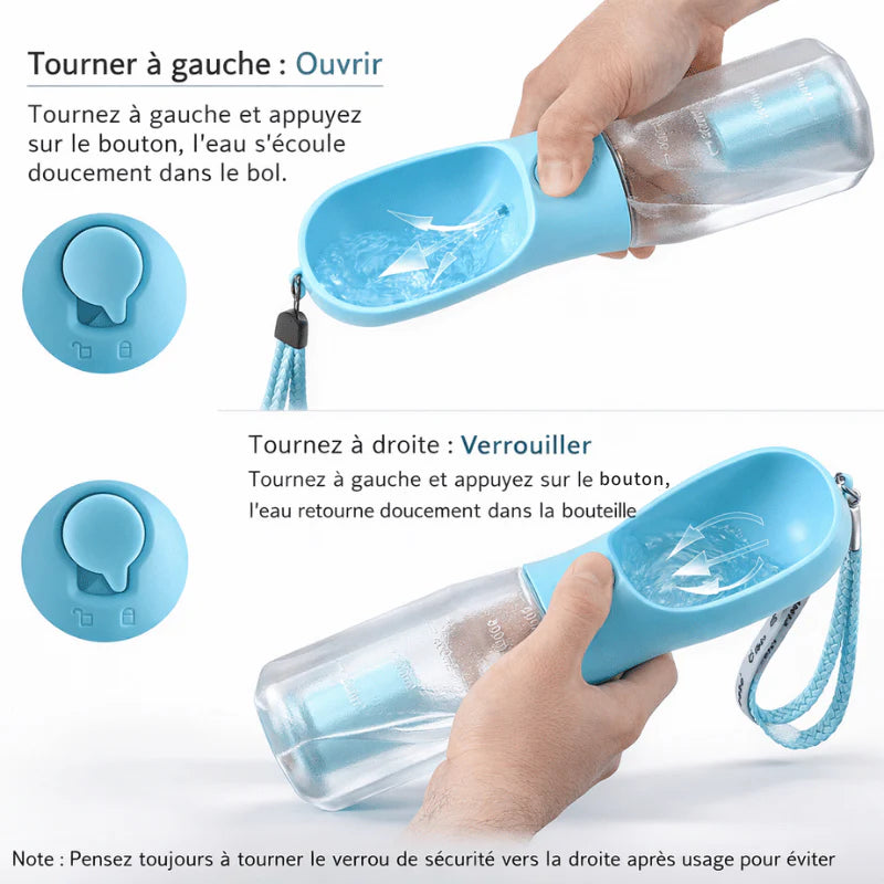3-in-1 Portable Dog Water Bottle