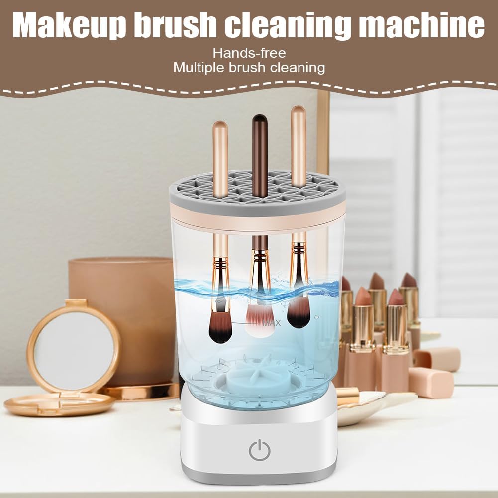 Electric Makeup Brush Cleaner: Fast Deep-Cleaning & Drying Tool