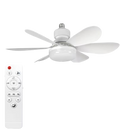 Plafonnier ventilateur avec douille LED et télécommande